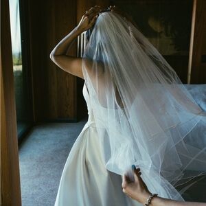 Lihi Hod Cathedral Length Veil With Blusher